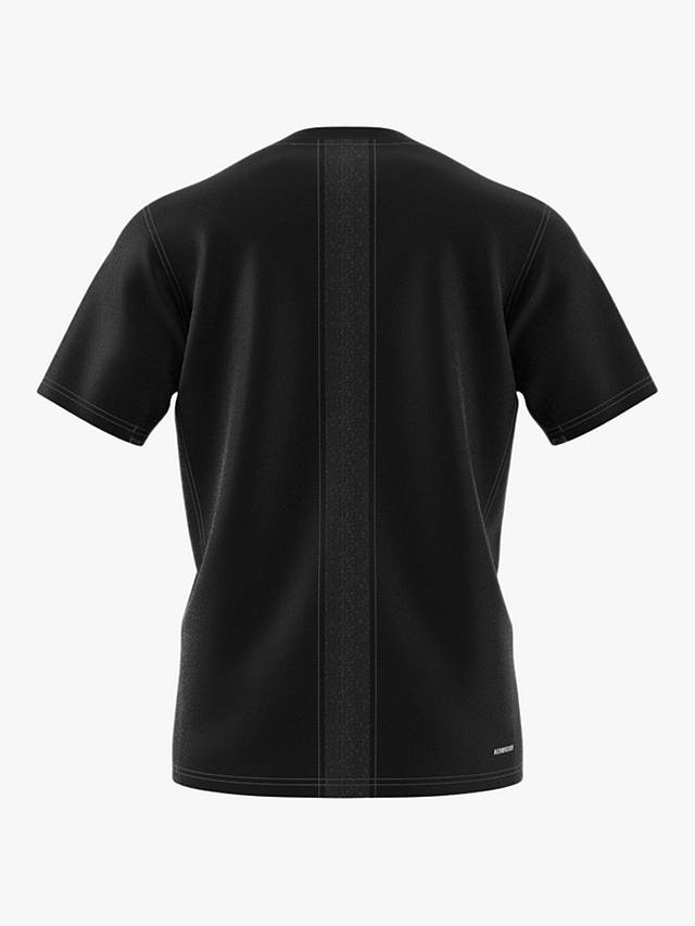 adidas HIIT Workout 3-Stripes T-Shirt, Black