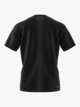 adidas HIIT Workout 3-Stripes T-Shirt, Black