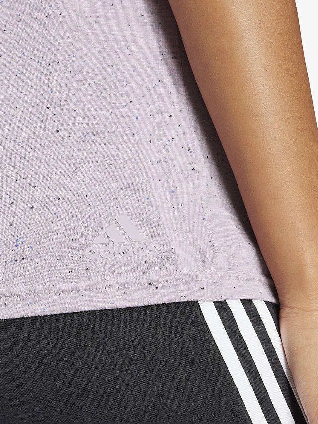 adidas Future Icons 3.0 Short Sleeve T-Shirt, Purple