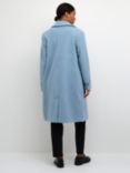 KAFFE Anne Teddy Coat, Faded Denim