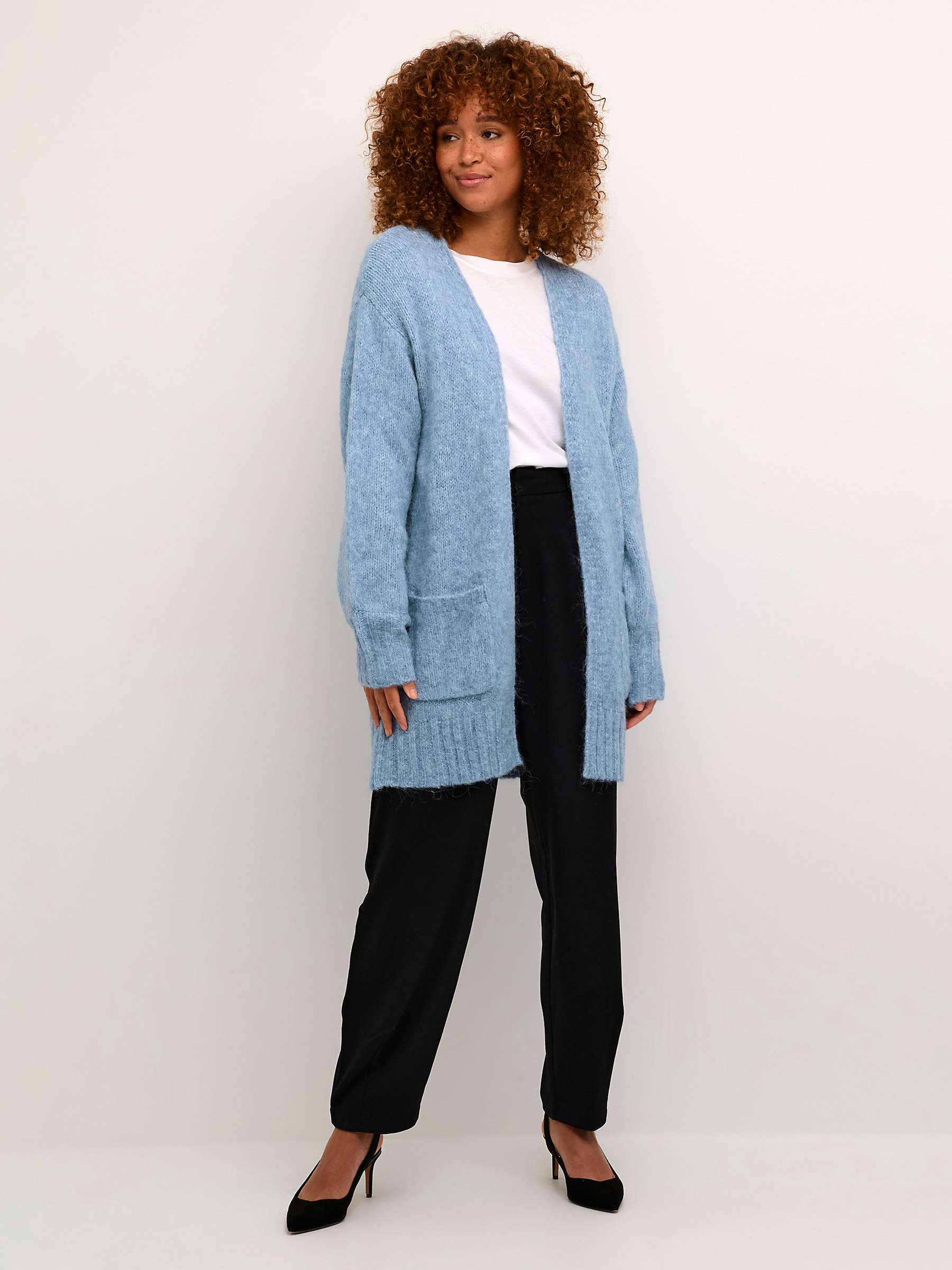 Buy KAFFE Alioma Wool Blend Loose Fit Cardigan Online at johnlewis.com