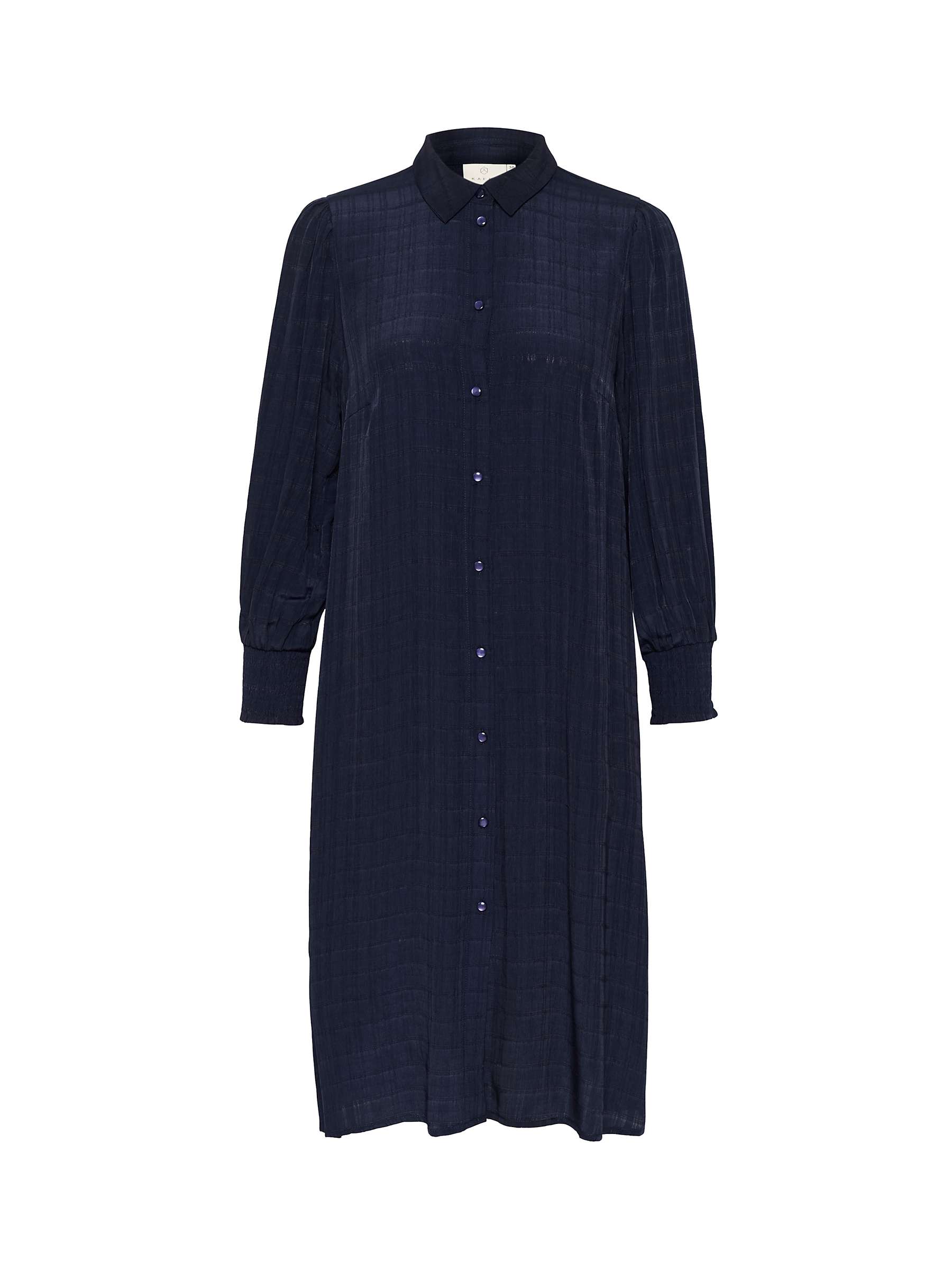 Buy KAFFE Lissa Textured Shirt Dress, Midnight Marine Online at johnlewis.com