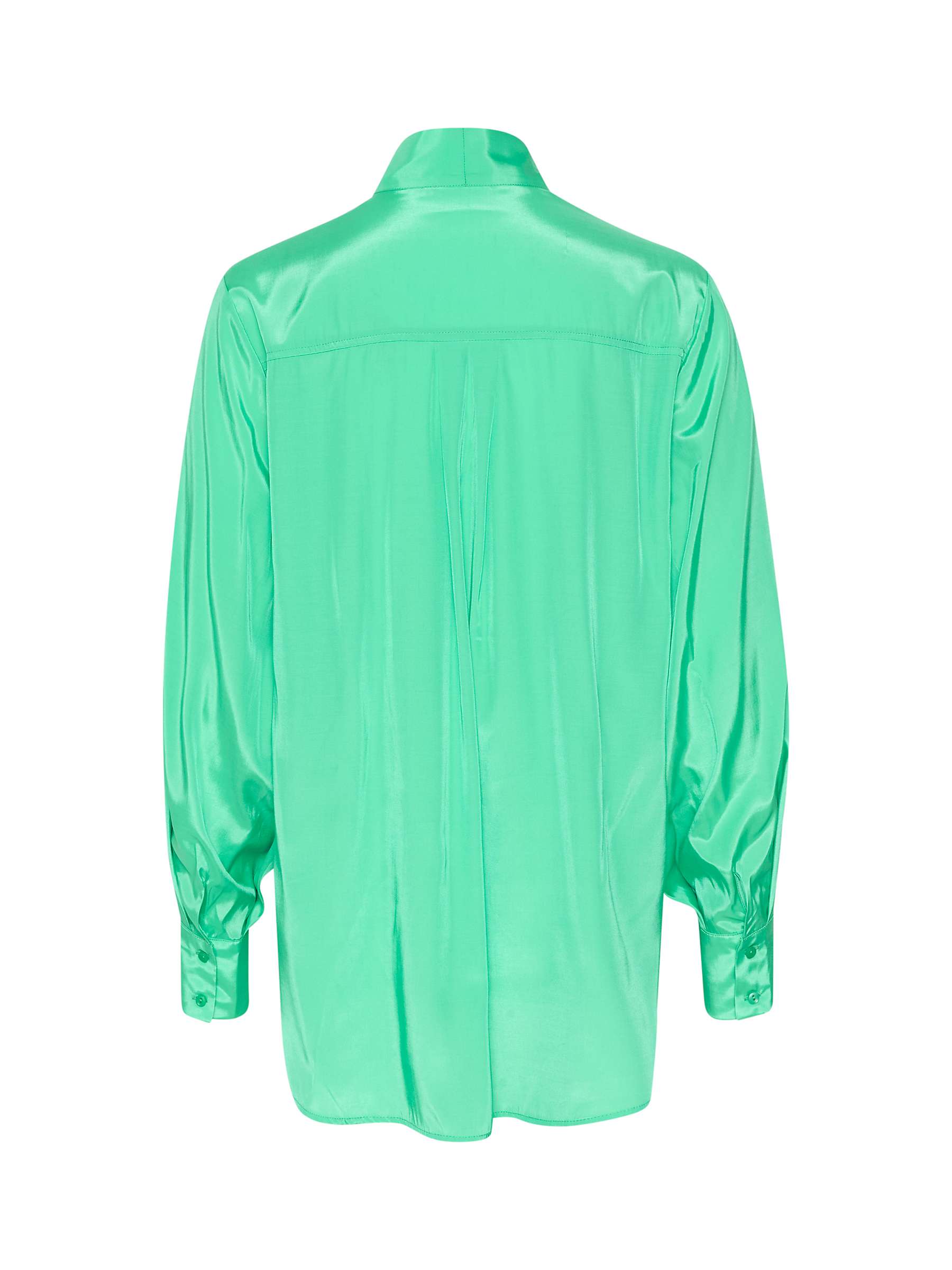 Buy KAFFE Loren Bow Neck Shirt, Gumdrop Green Online at johnlewis.com