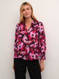 KAFFE Tanya Print Shirt, Pink Faded Flower