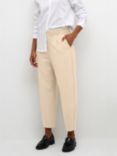 KAFFE Merle Cropped Suit Trousers, Feather Gray