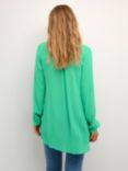 KAFFE Amber Long Sleeve Tunic Top, Gumdrop Green