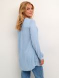 KAFFE Amber Long Sleeve Tunic Top, Faded Denim