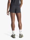 adidas Women's Pacer High Rise 3 Stripes Shorts, Black/White