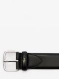 Lacoste Smooth Leather Crocodile Accent Belt