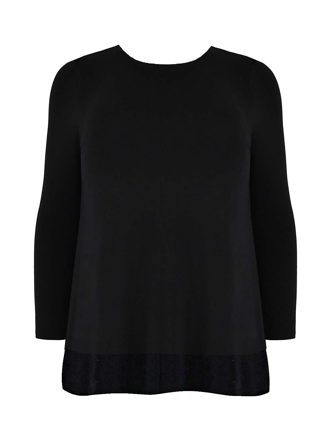 Buy Live Unlimited Curve Jersey Overlay Tunic, Black Online at johnlewis.com