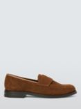 John Lewis Ivy Suede Loafers, Snuff