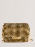 Ted Baker Gliters Crystal Embellished Clutch Bag, Gold