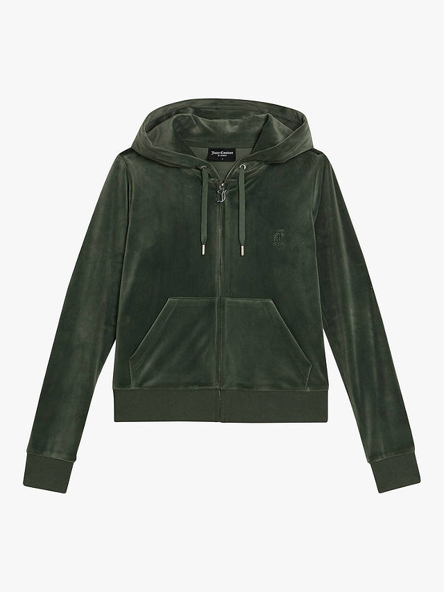 Juicy Couture Classic Robertson Zip Through Hoodie, Thyme