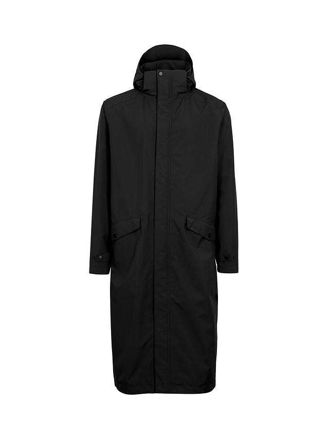 Rohan Hyde Men's Waterproof Long Length Mac Coat, Black at John Lewis ...
