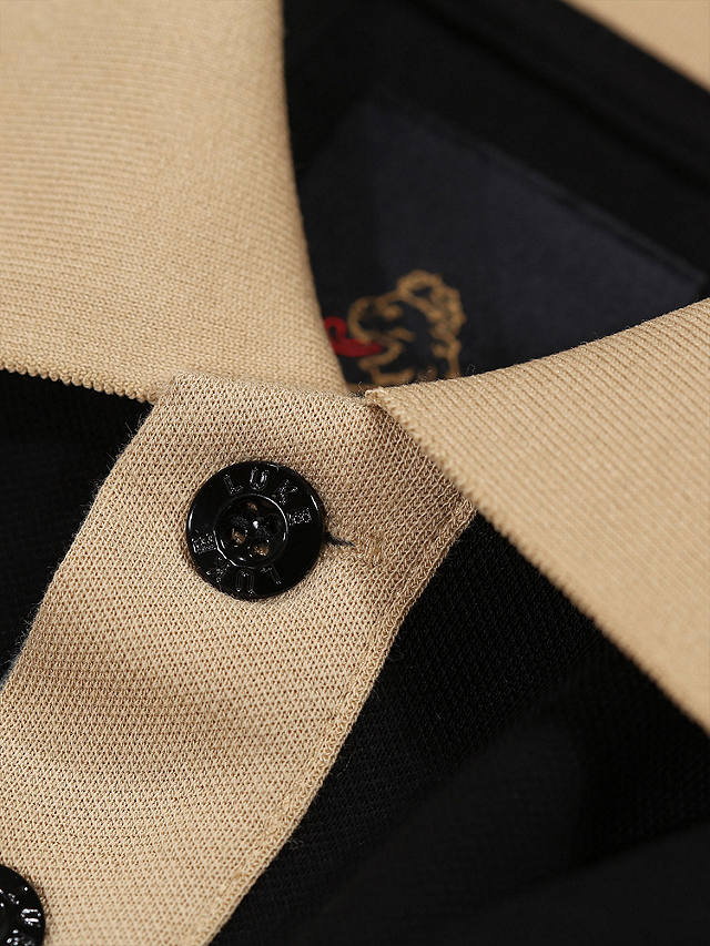 LUKE 1977 Saddleworth Short Sleeve Polo Top, Black