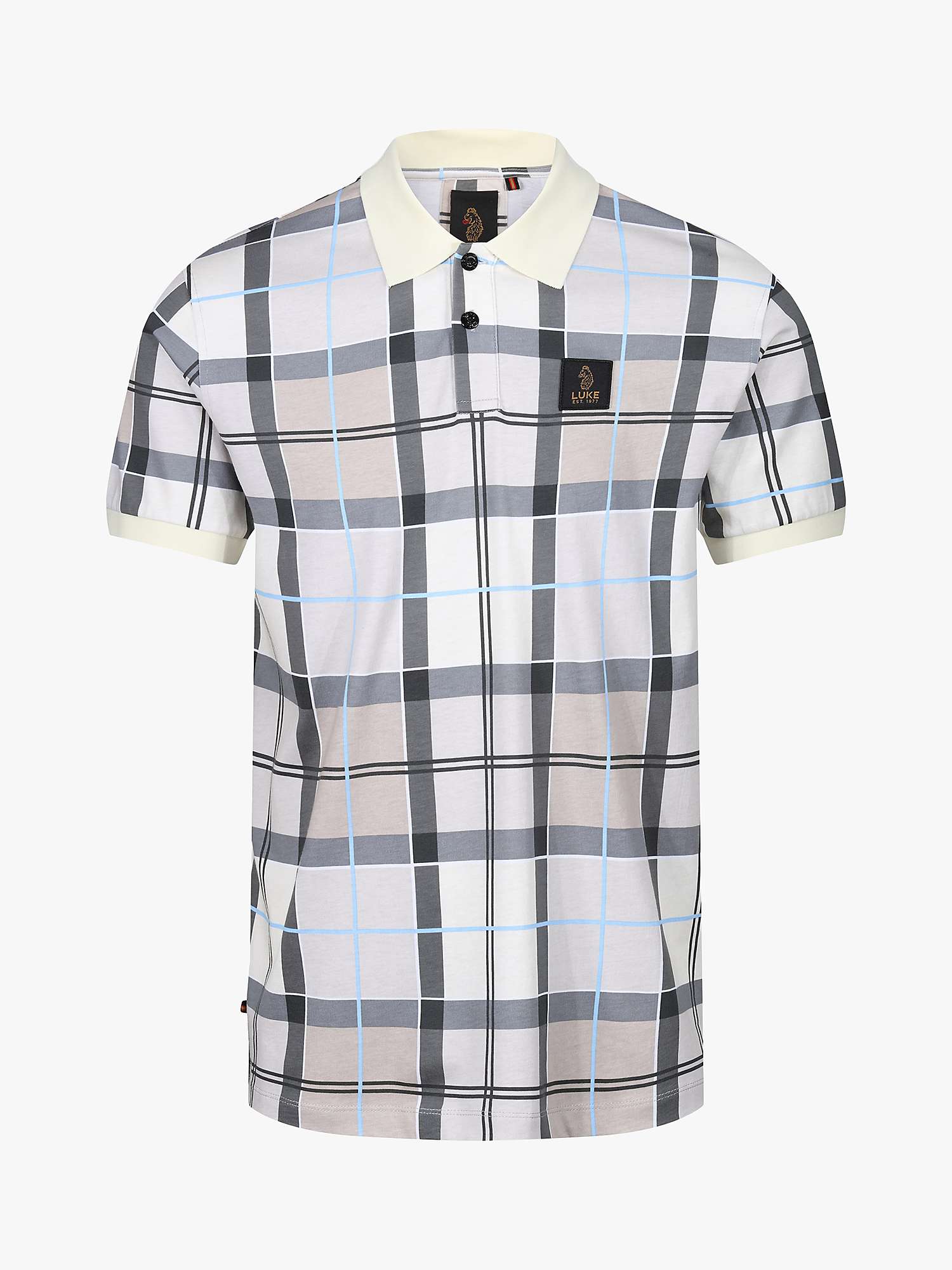 Buy LUKE 1977 Hadrians Polo Shirt, White/Multi Online at johnlewis.com