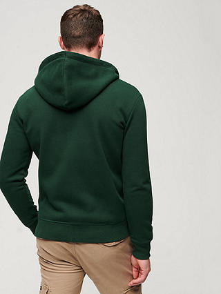 Superdry  Essential Logo Zip Hoodie, Forest Green