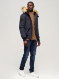 Superdry Hooded Everest Puffer Bomber Jacket, Navy