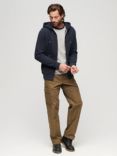 Superdry  Essential Logo Zip Hoodie, Eclipse Navy