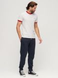 Superdry Logo Embroidered Cotton Blend Joggers, Eclipse Navy
