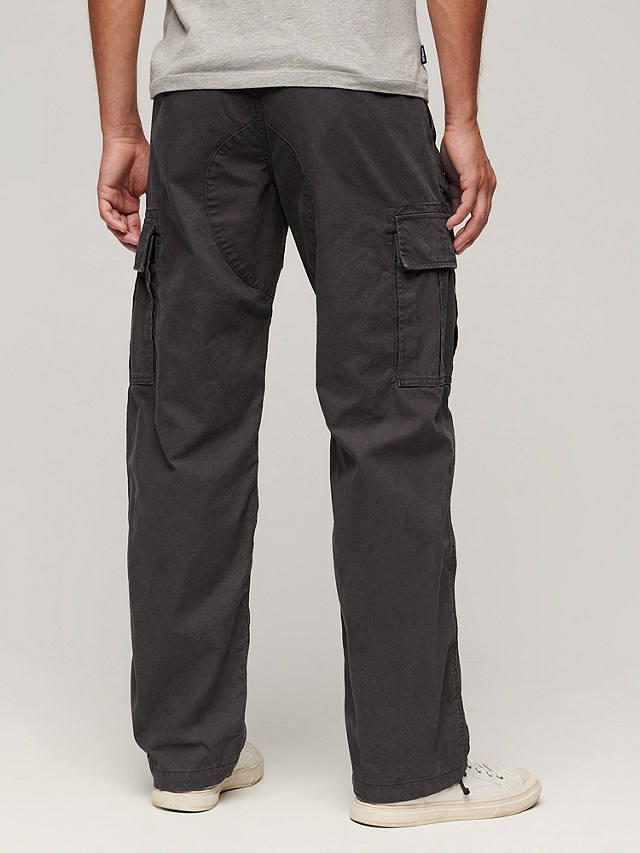 Superdry Cotton Cargo Trousers, Black