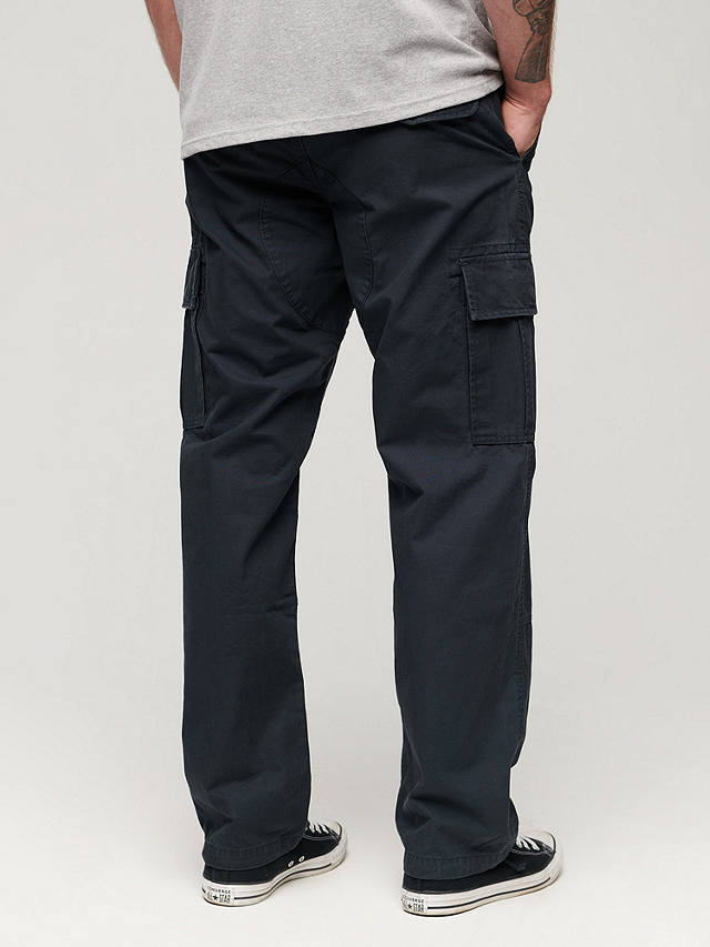 Superdry Organic Cotton Cargo Pants, Eclipse Navy