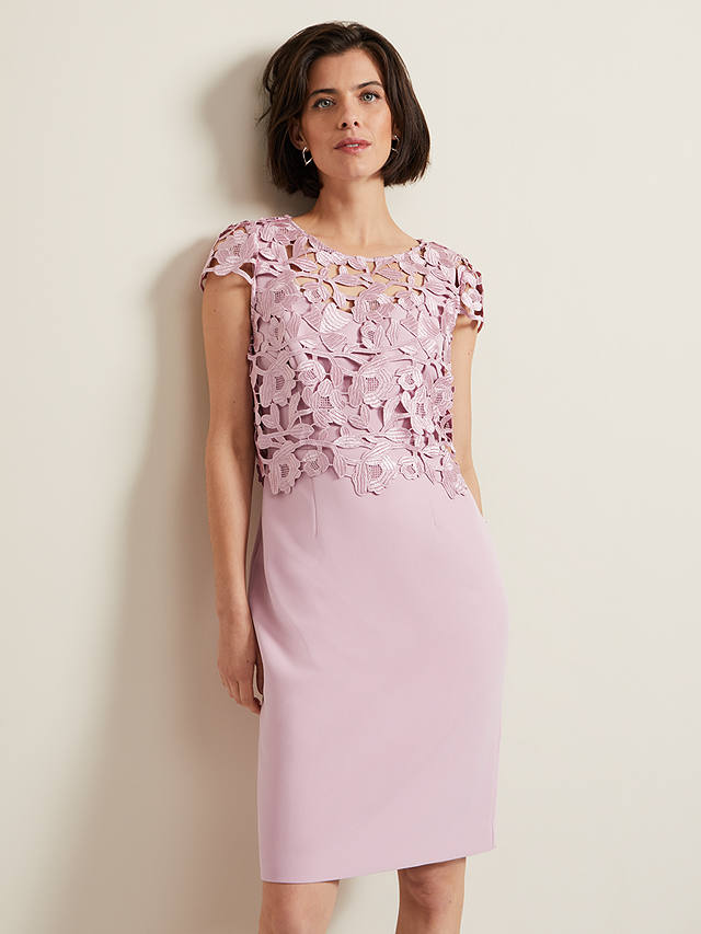 Phase Eight Tallula Lace Dress, Pink