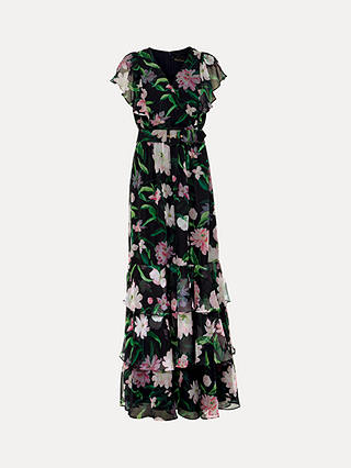 Phase Eight Leonie Tiered Floral Maxi Dress, Multi