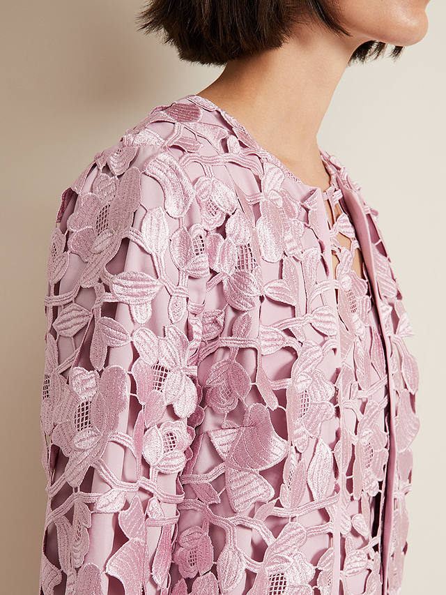 Phase Eight Tallula Lace Coat, Pink
