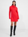 French Connection Babysoft Roll Neck Ribbed Jumper Dress