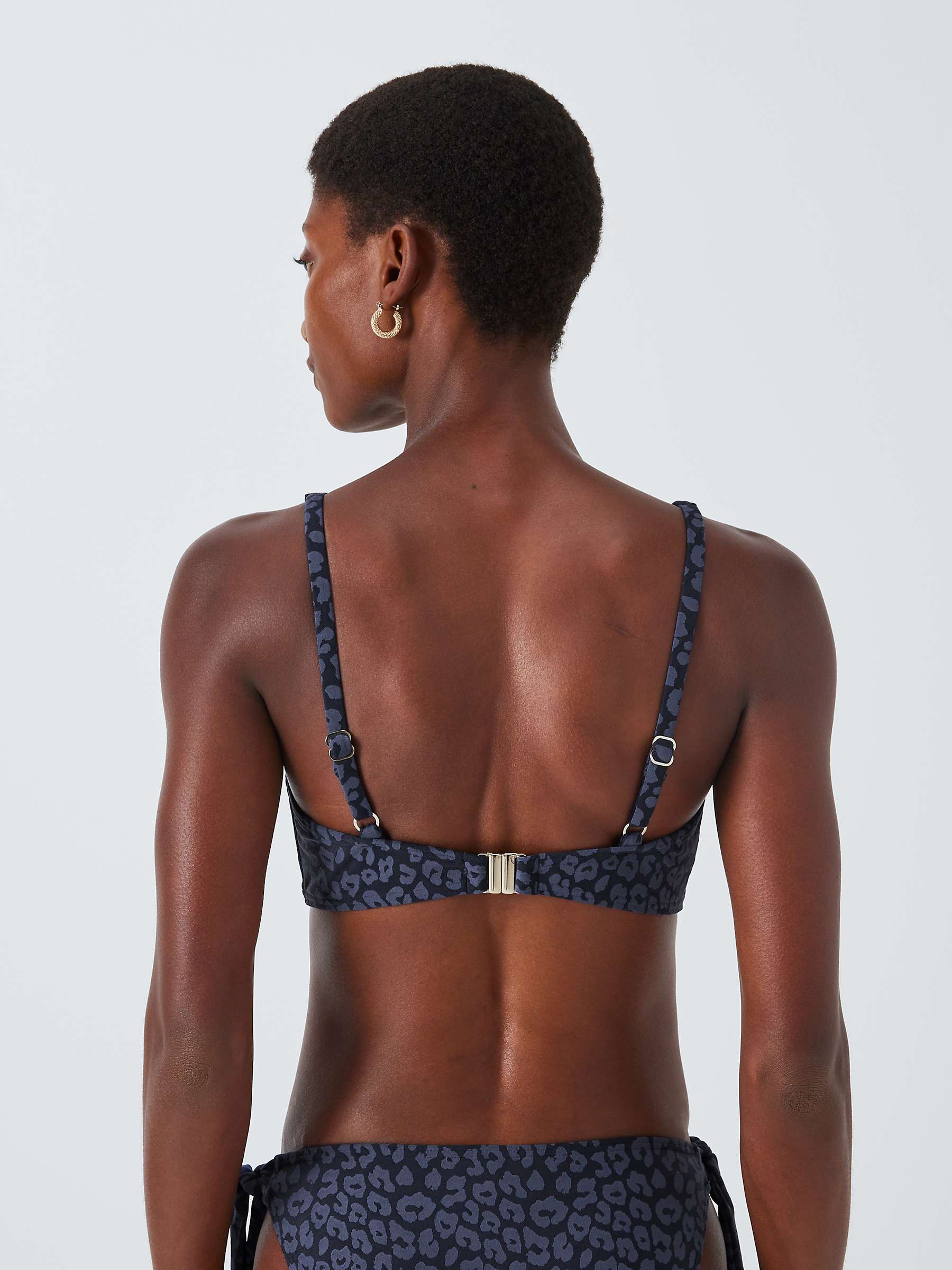 Buy John Lewis Bermuda Knot Bikini Top, Navy Online at johnlewis.com