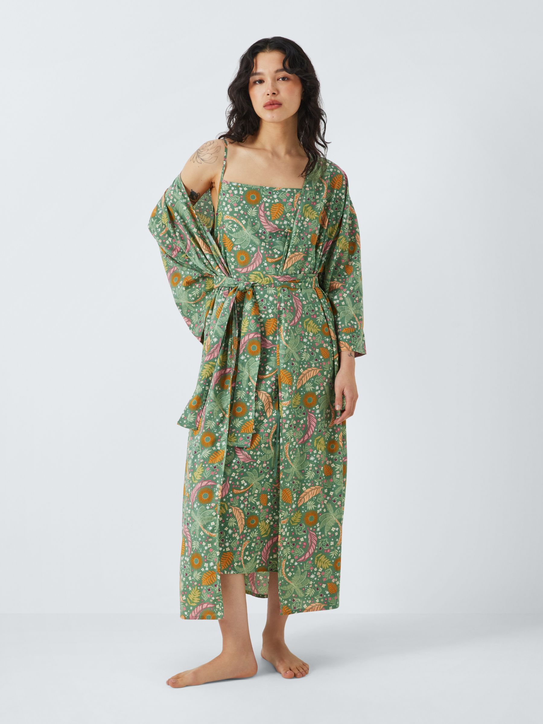 AND/OR Summers Dream Dressing Gown, Khaki, 18
