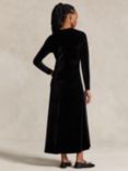 Polo Ralph Lauren Velvet Maxi Dress, Black, Black