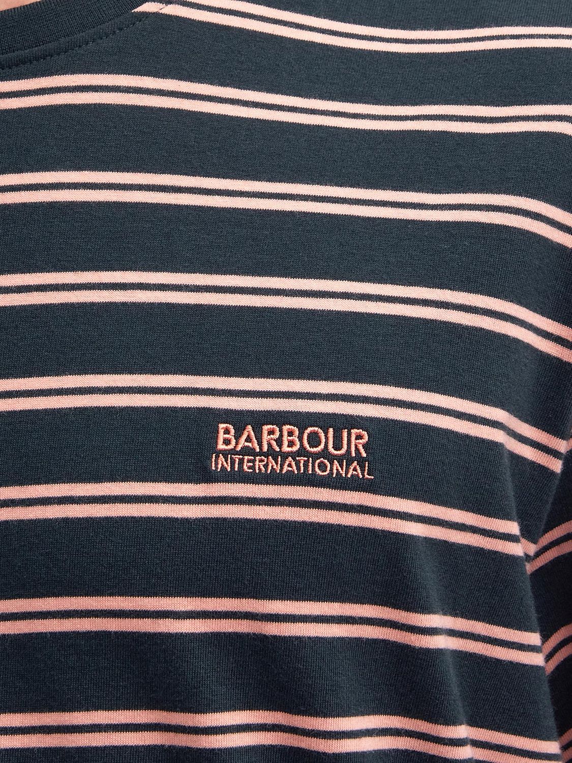 Barbour International Bernie Stripe T-Shirt, Forest River, XL