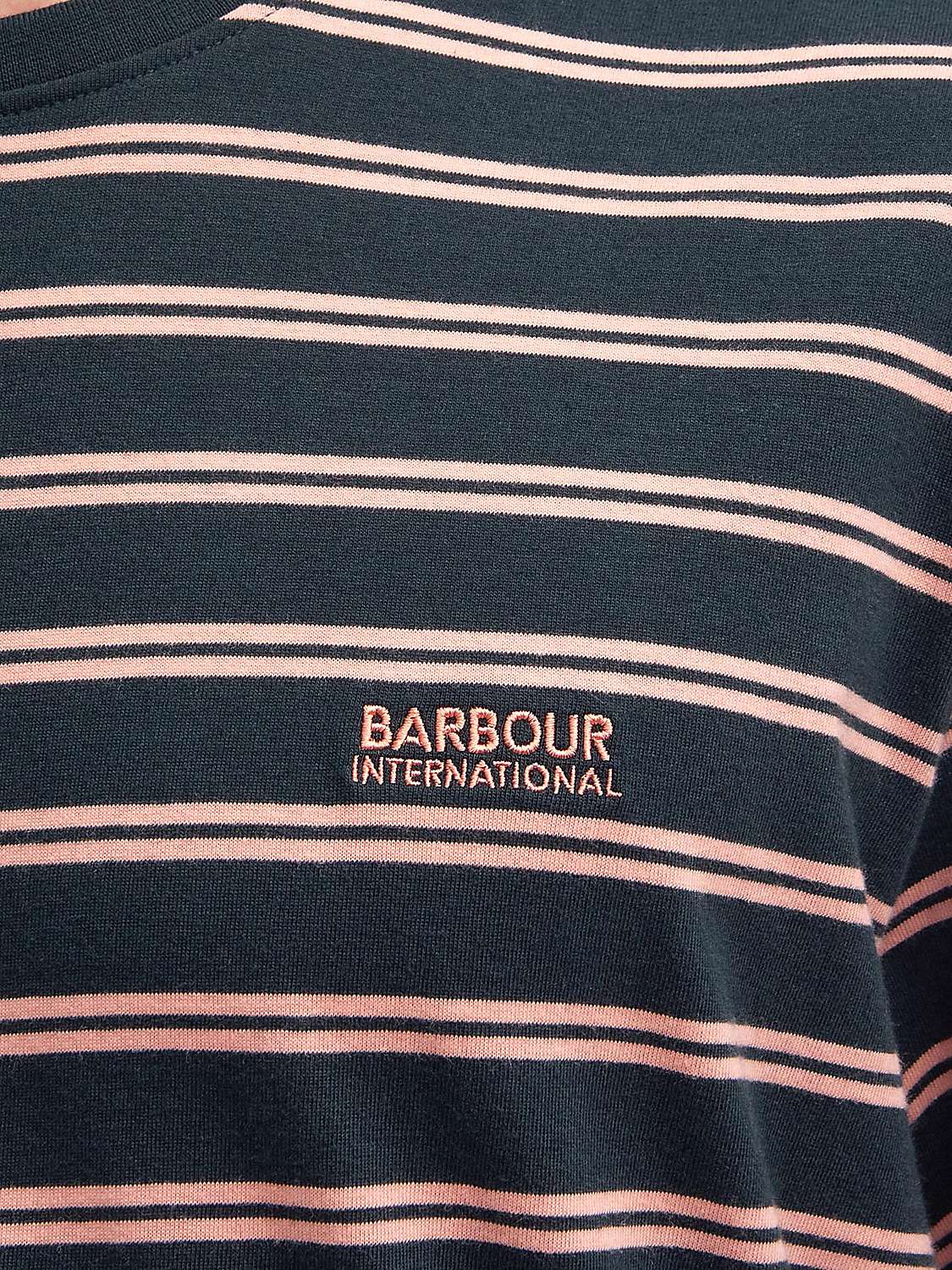 Buy Barbour International Bernie Stripe T-Shirt, Forest River Online at johnlewis.com