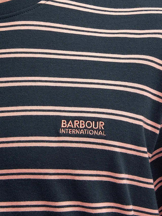 Barbour International Bernie Stripe T-Shirt, Forest River