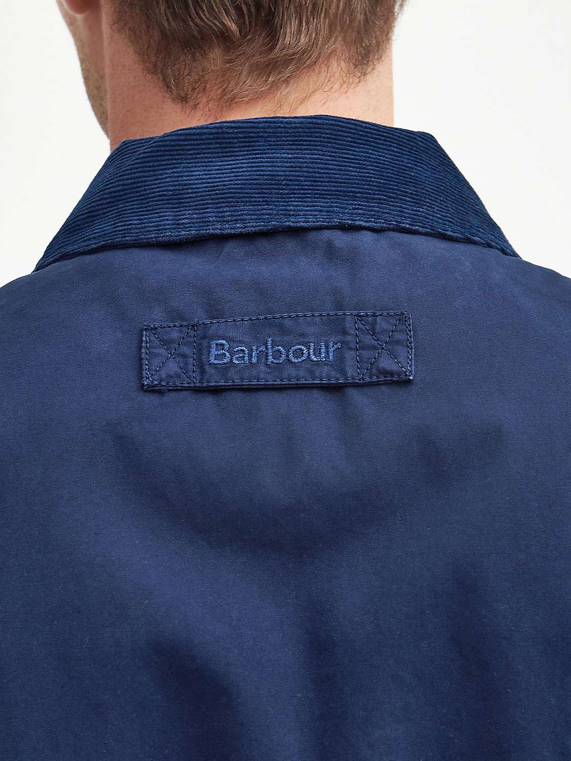 Buy Barbour Cotton Salter Overshirt, Navy Online at johnlewis.com