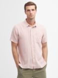 Barbour Deerpark Summer Linen Blend Shirt, Pink Clay