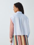 Weekend MaxMara Suez Stripe Patchwork Shirt, Blue/Multi