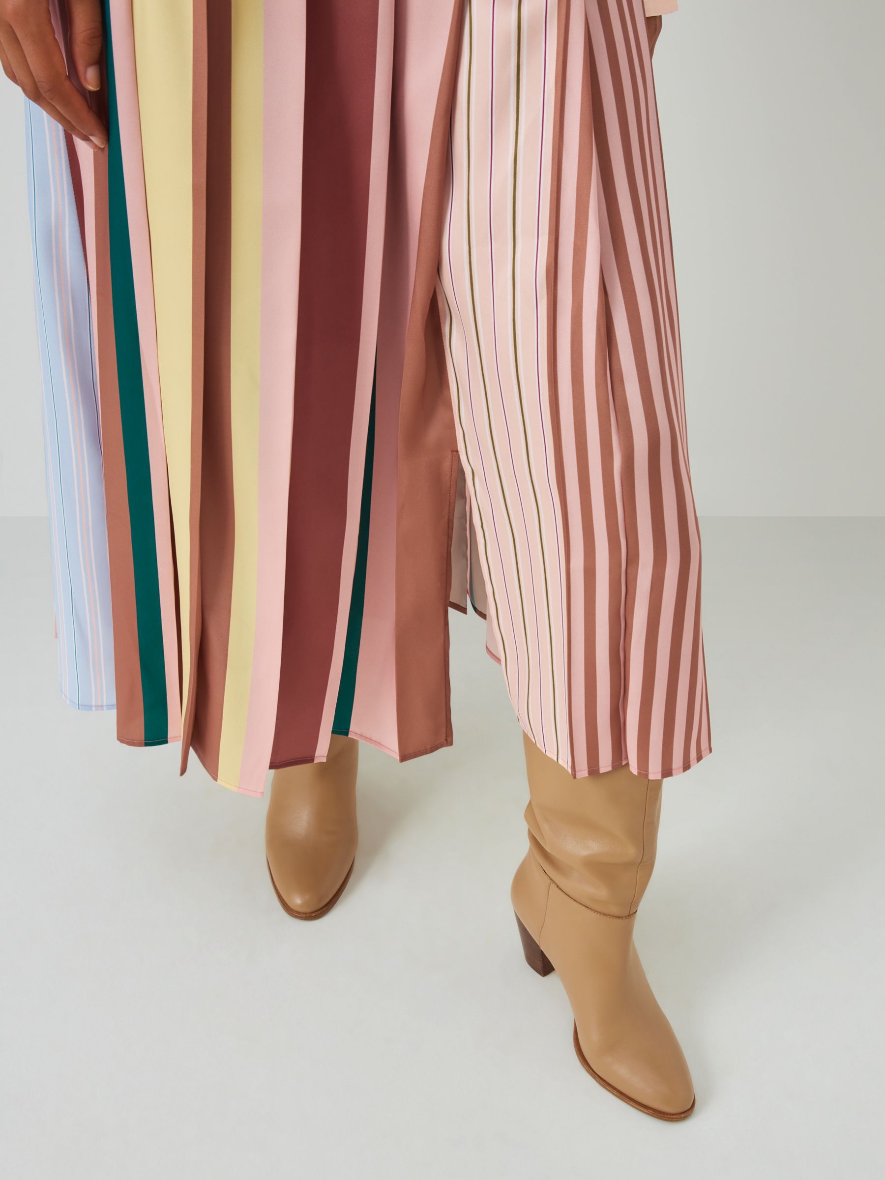 Weekend MaxMara Fagus Striped Midi Skirt, Multi, 8