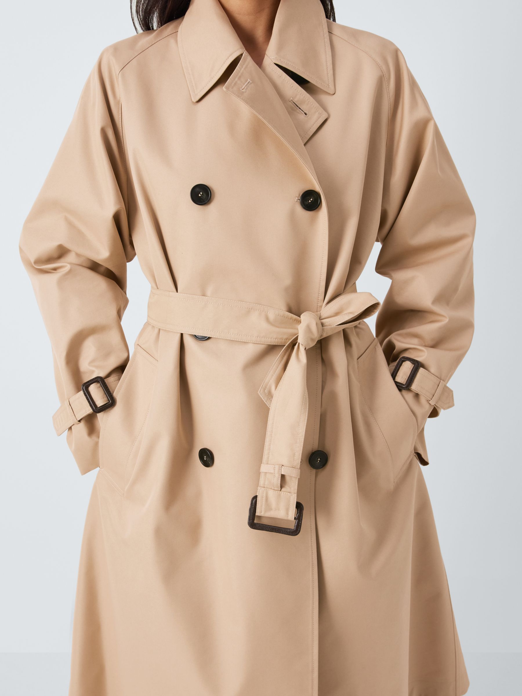 Buy Weekend MaxMara Canasta Double Breasted Trench Coat, Beige Online at johnlewis.com