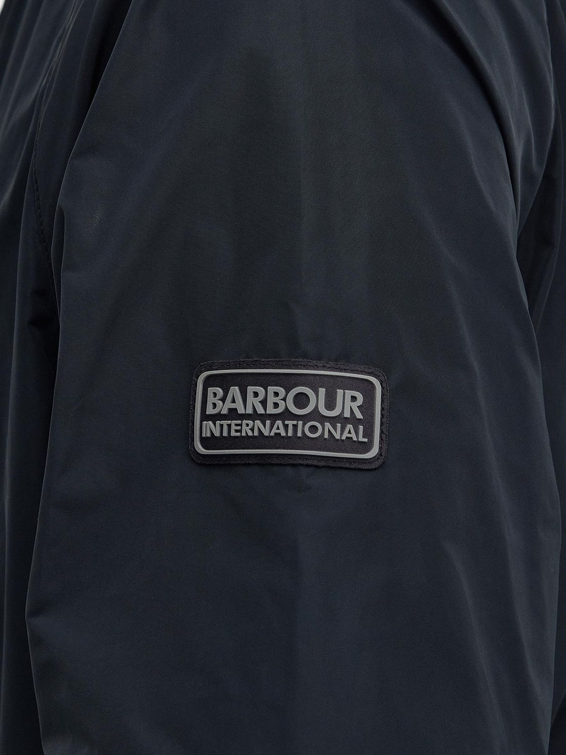 Barbour International Beckett Showerproof Jacket, Black at John Lewis ...