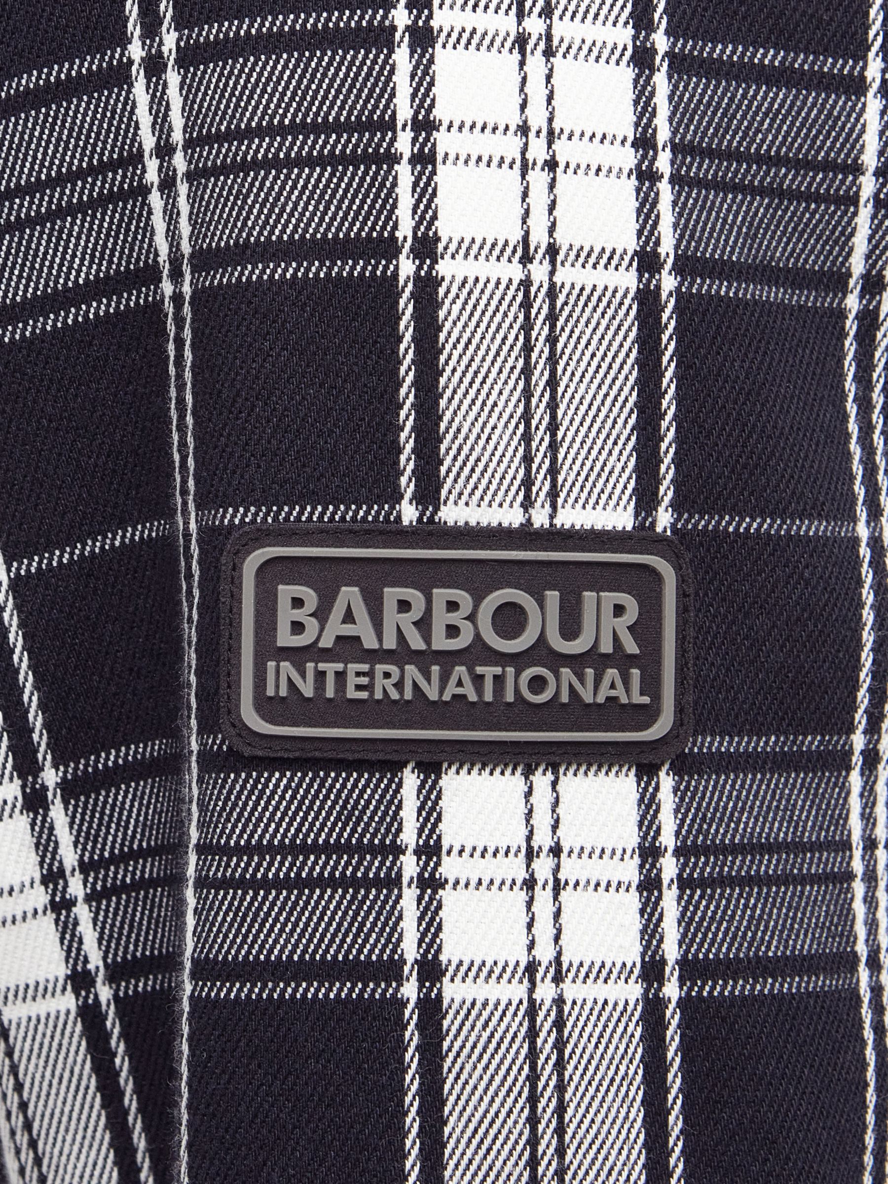 Barbour International Diode Overshirt, Black/White, XL
