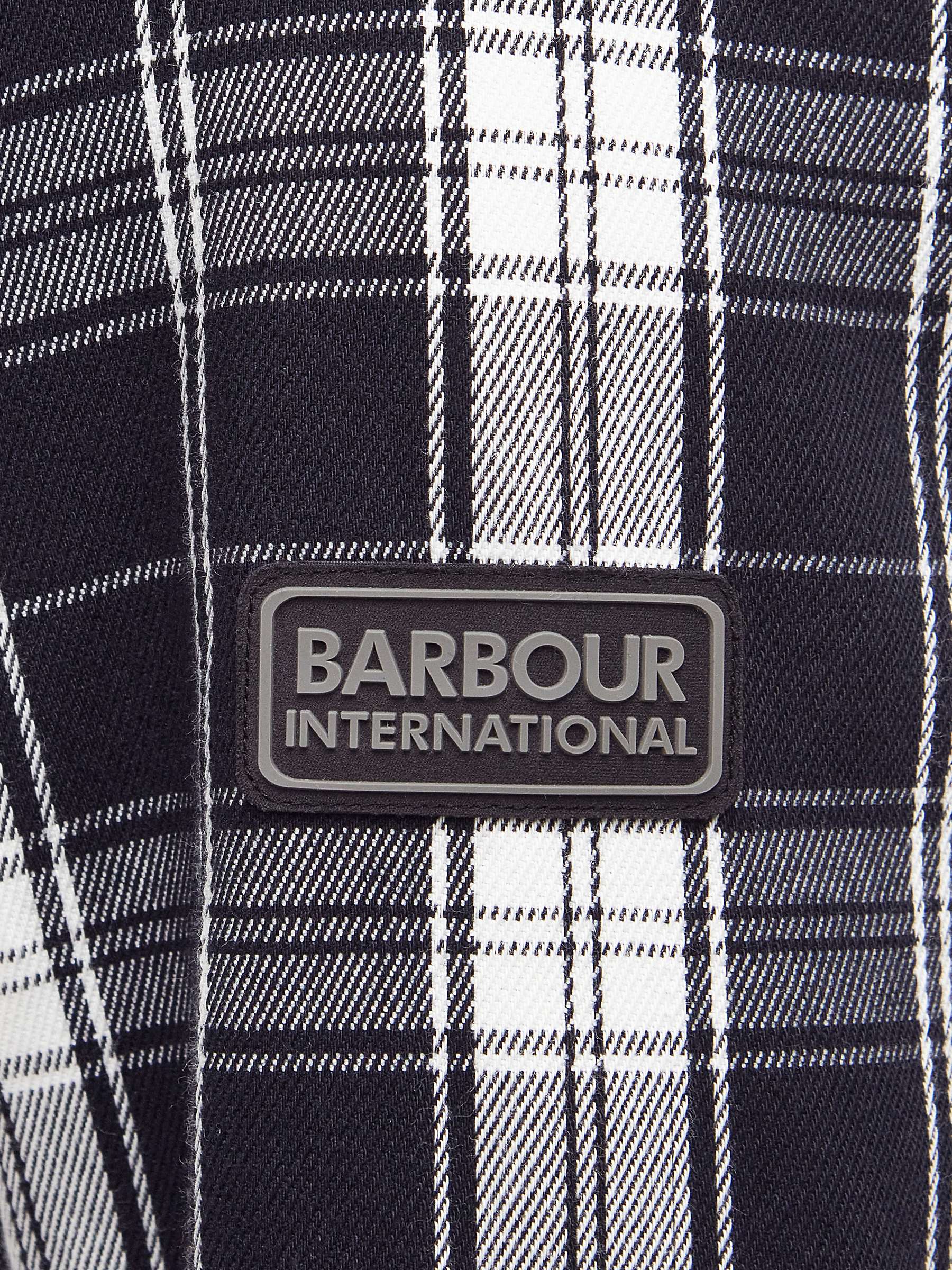 Buy Barbour International Diode Overshirt, Black/White Online at johnlewis.com