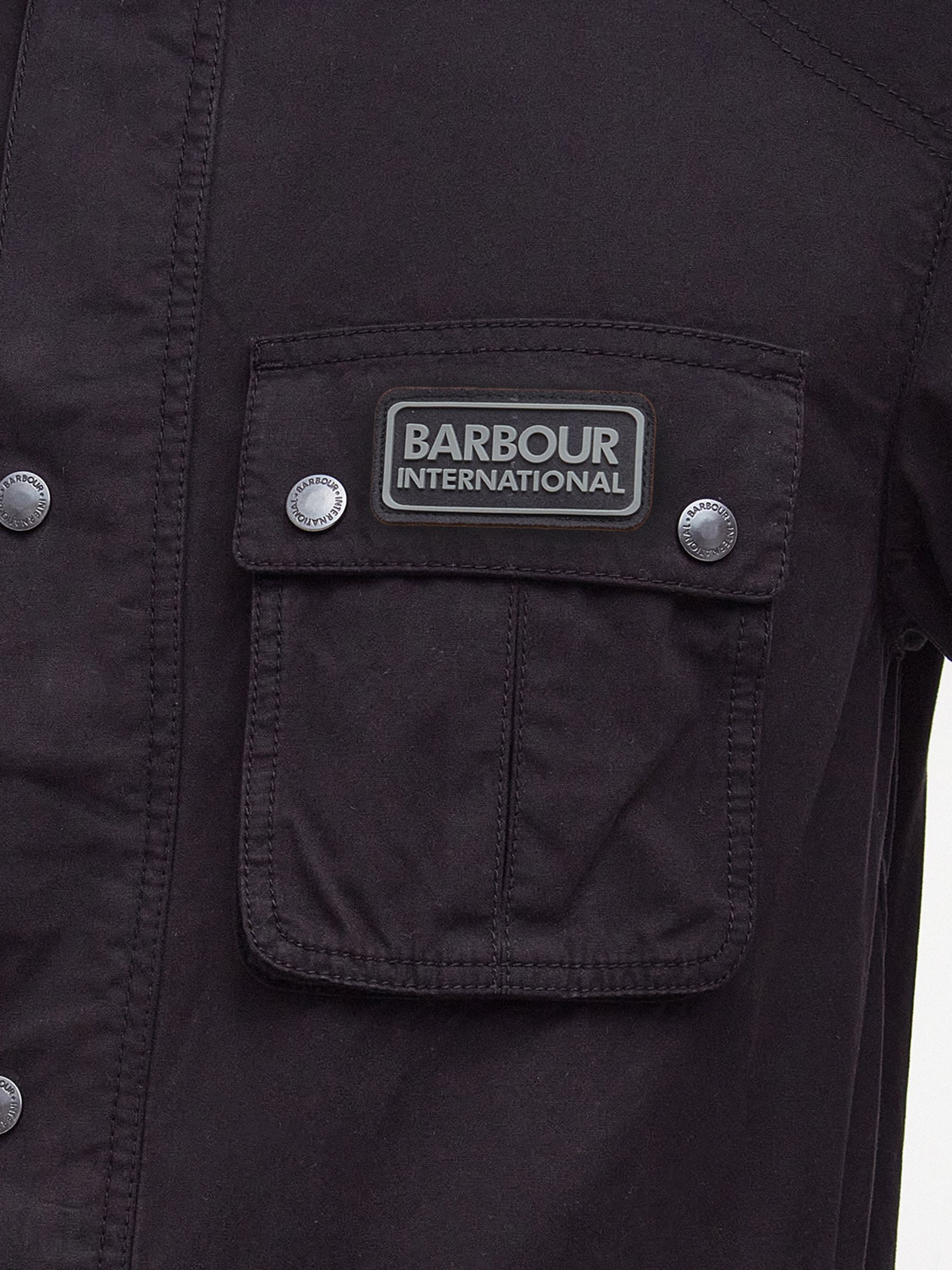 Barbour International Tourer Barwell Casual Jacket, Black at John Lewis ...