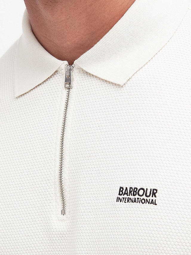 Barbour International Albury Polo Shirt, Dove Grey