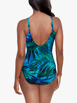 Miraclesuit Oceanus Palm Print Swimsuit, Teal