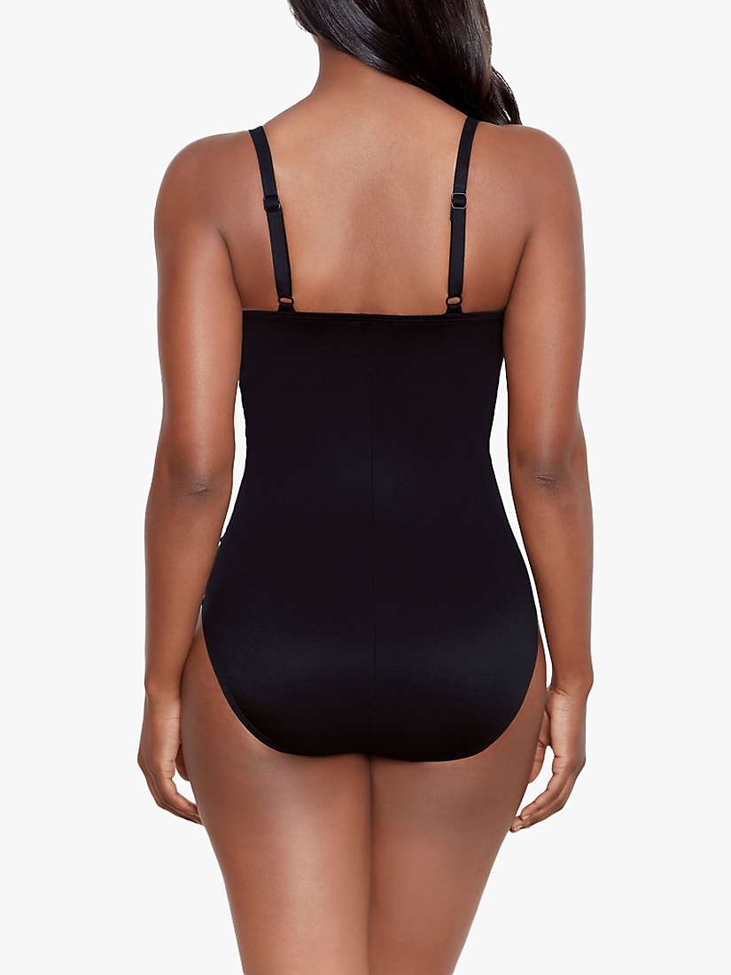 Buy Miraclesuit Mystique Mesh Panel Shaping Swimsuit, Black/Multi Online at johnlewis.com