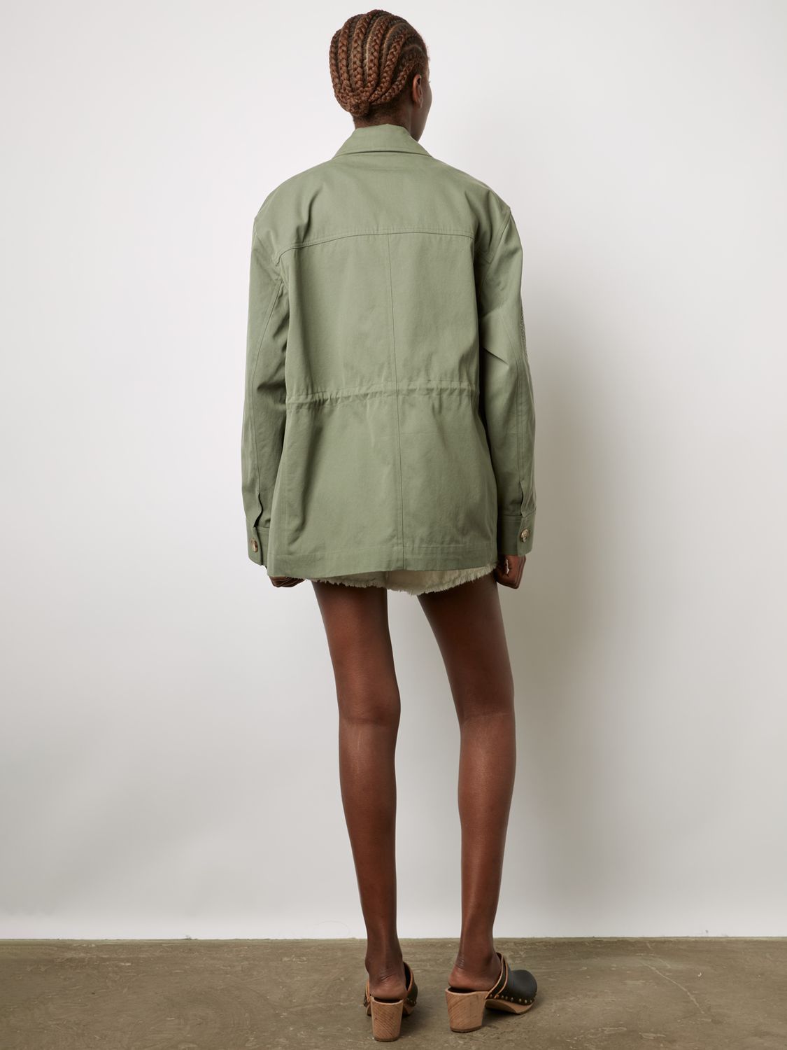 Buy Gerard Darel Sully Cotton Jacket, Green Online at johnlewis.com