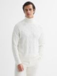 Reiss Alston Long Sleeve Roll Neck Cable Jumper